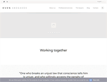 Tablet Screenshot of evenabogados.com